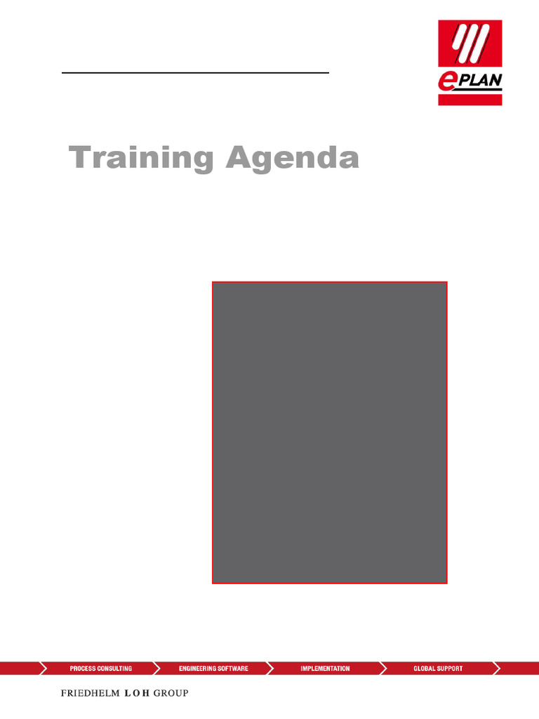 EPLAN Electric P8 Basic Training Overview | PDF | Software | Computing