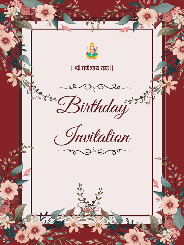 Birthday Invitation | PDF