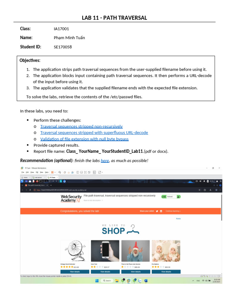 Path Traversal Lab Guide | PDF