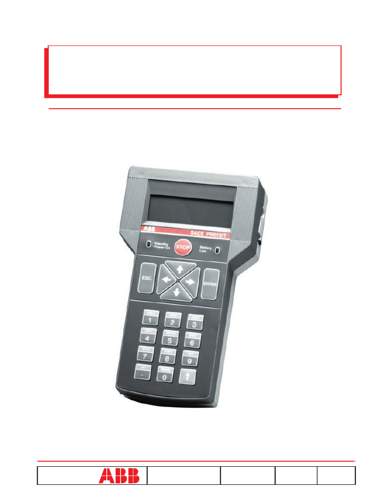 SACE PR010/T Test Unit Instructions | PDF | Power Supply | Rechargeable ...