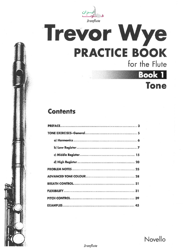 THE ORCHESTRAL FLUTE PRACTICE BOOK 1 Trevor Wye - Practice Book