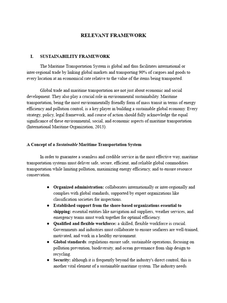 Sustainable Maritime Transportation Framework | PDF | Port | Sustainability