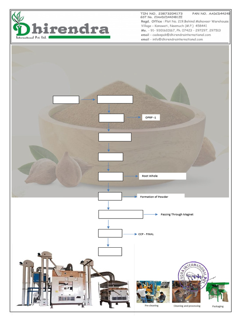 Bheda Seed Processing Flow Chart | PDF
