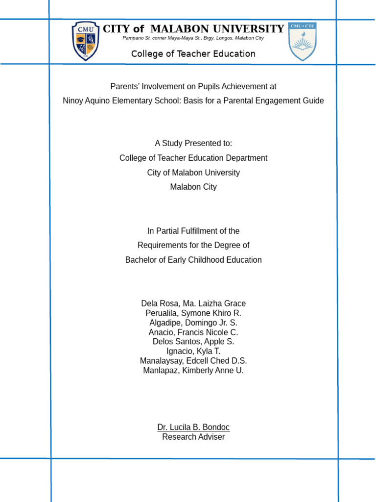 Parental Involvement in Student Success | PDF | Survey Methodology ...