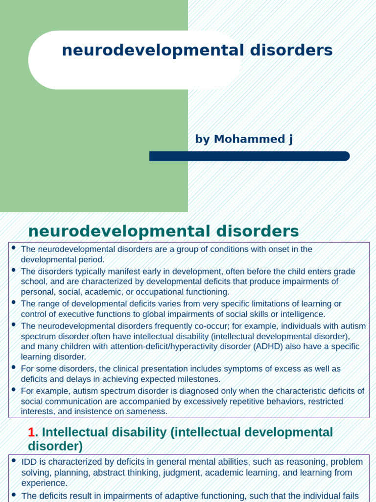 Understanding Neurodevelopmental Disorders | PDF | Antipsychotic ...