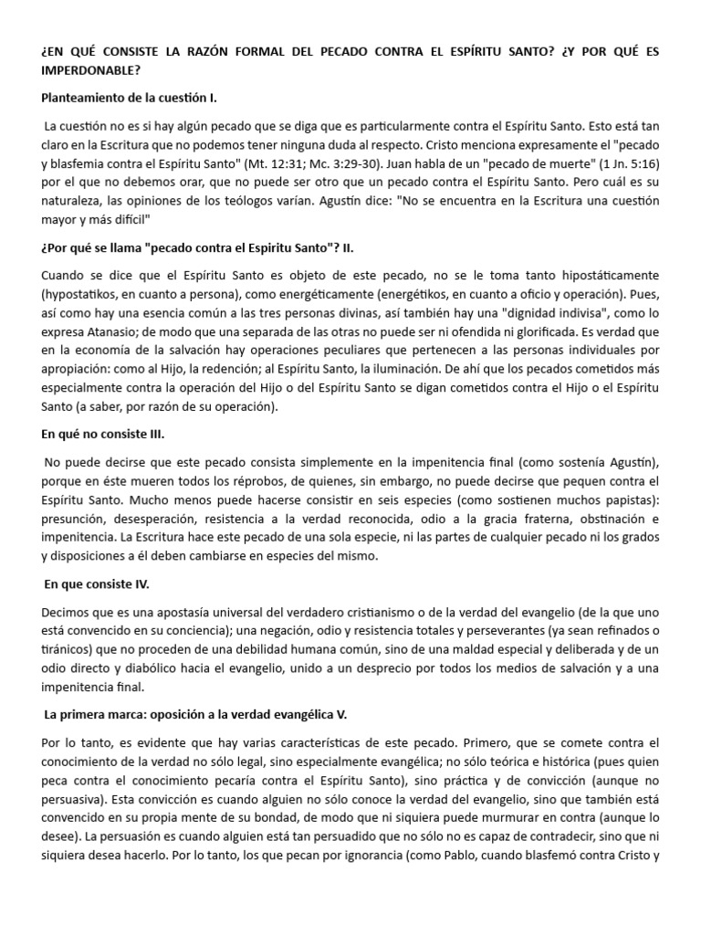 pecado inperdonable | PDF | Pecado | Salvación