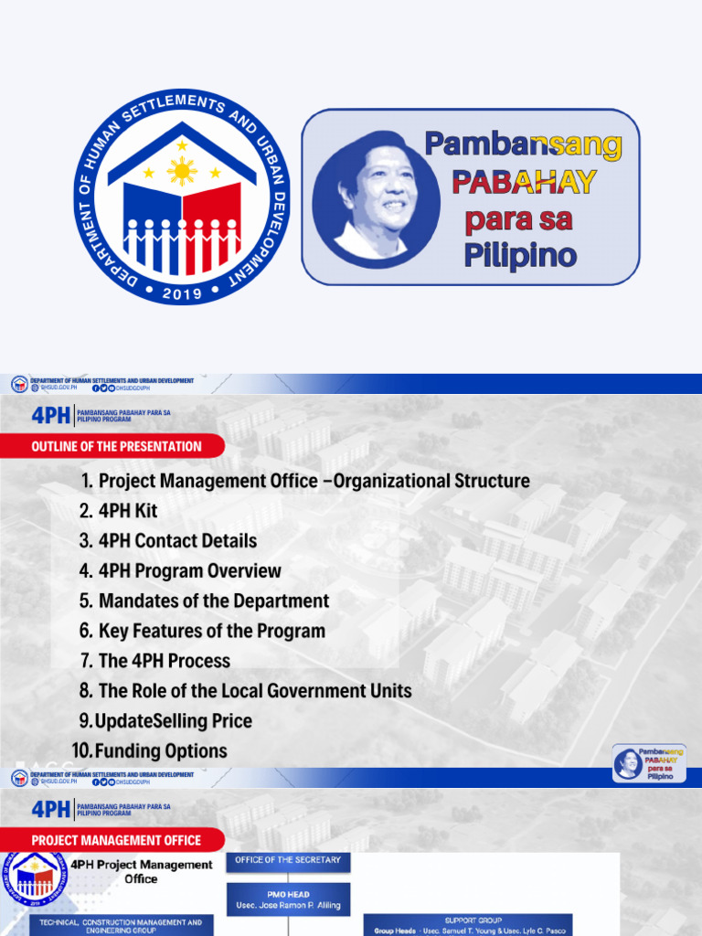 4PH Housing Program Overview | PDF | Economies