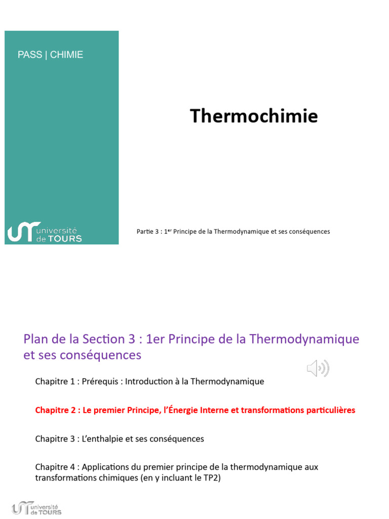 Premier Principe de la Thermodynamique | PDF | Thermodynamique | Chaleur