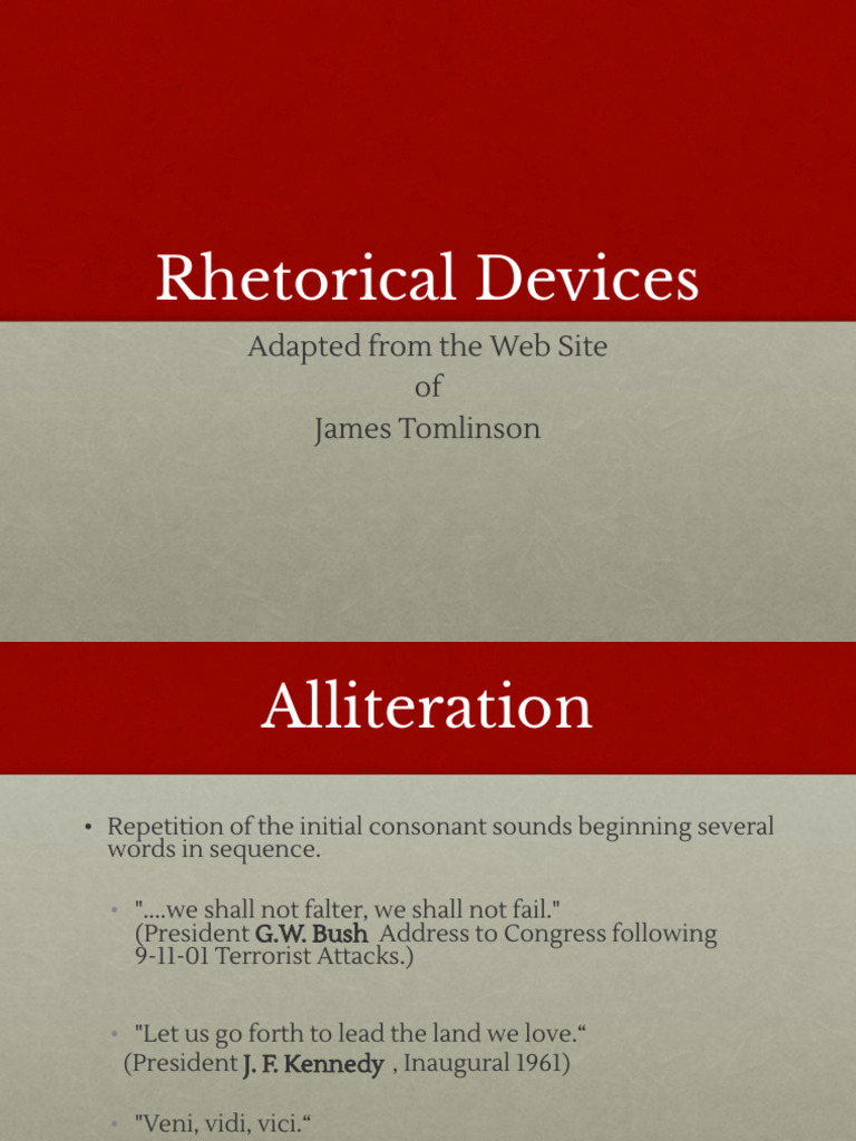 Essential Rhetorical Devices Explained | PDF