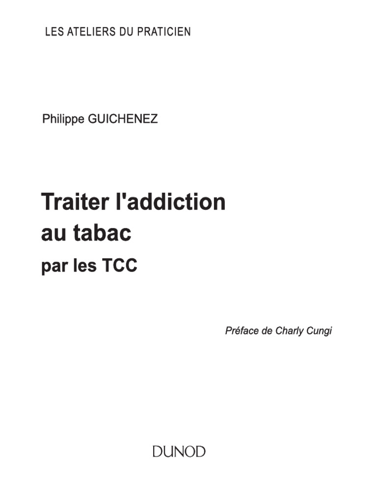 Sevrage tabagique : TCC et méthodes efficaces | PDF | Thérapie ...