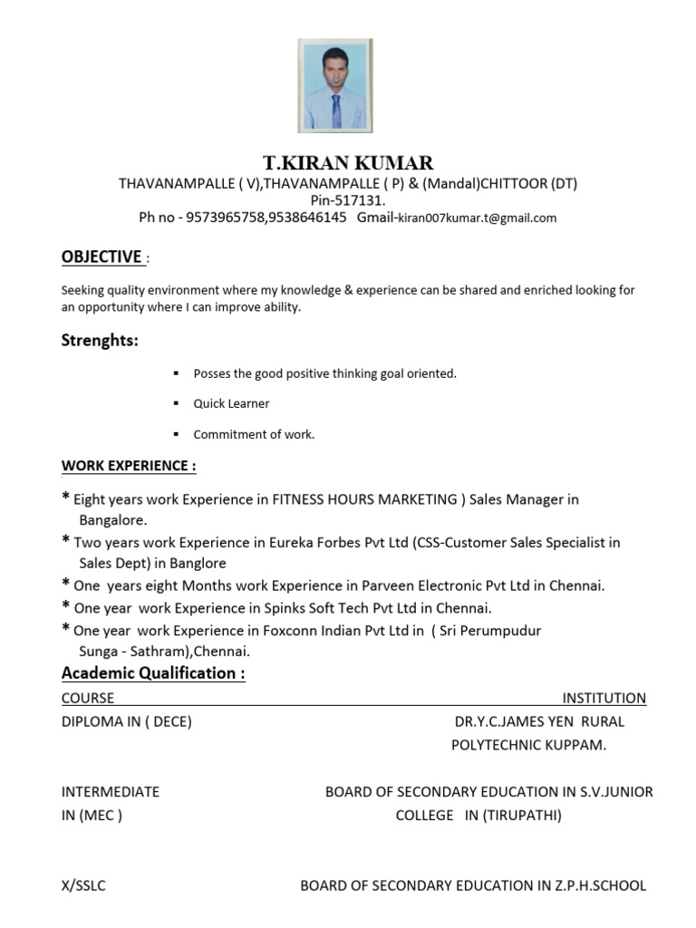 Sales & Marketing Professional Profile | PDF