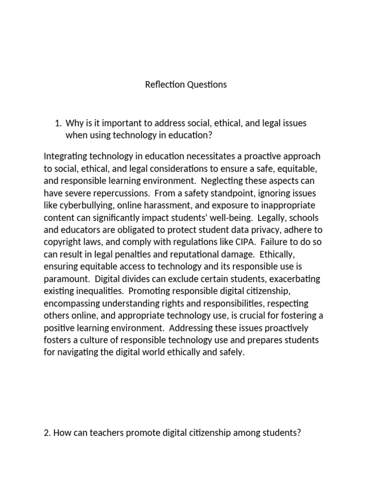 Visual Reference: Promoting Digital Citizenship In Education Pdf