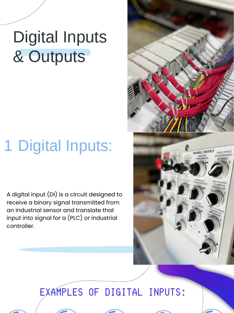 Types and Examples of Digital Inputs | PDF | Relay | Switch