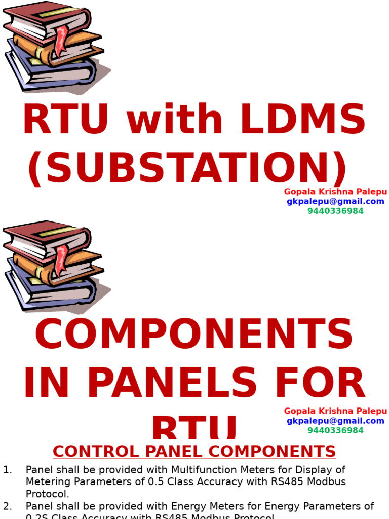 RTU Control Panel Components Overview | PDF | Network Topology ...