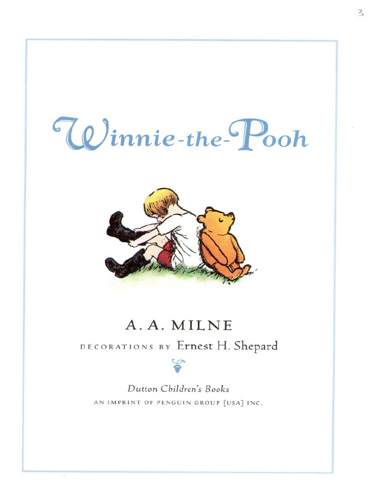 Winnie The Pooh | PDF | Winnie The Pooh | Fictional Bears