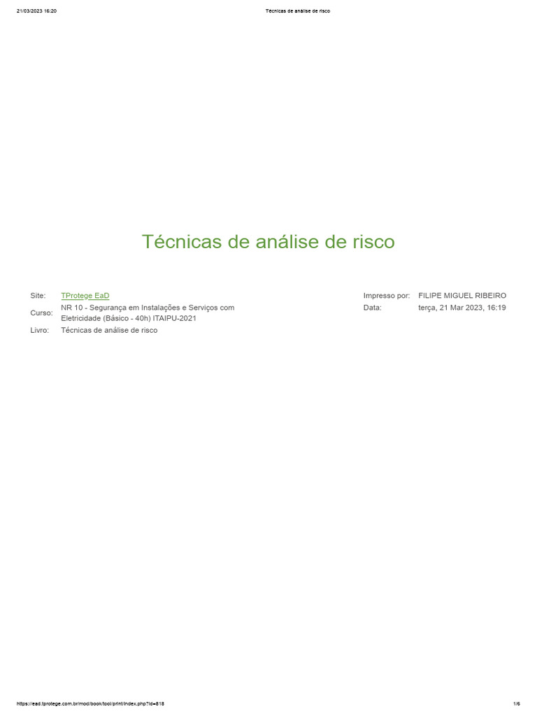 Técnicas de Análise de Risco Elétrico | PDF | Eletricidade | Relâmpago