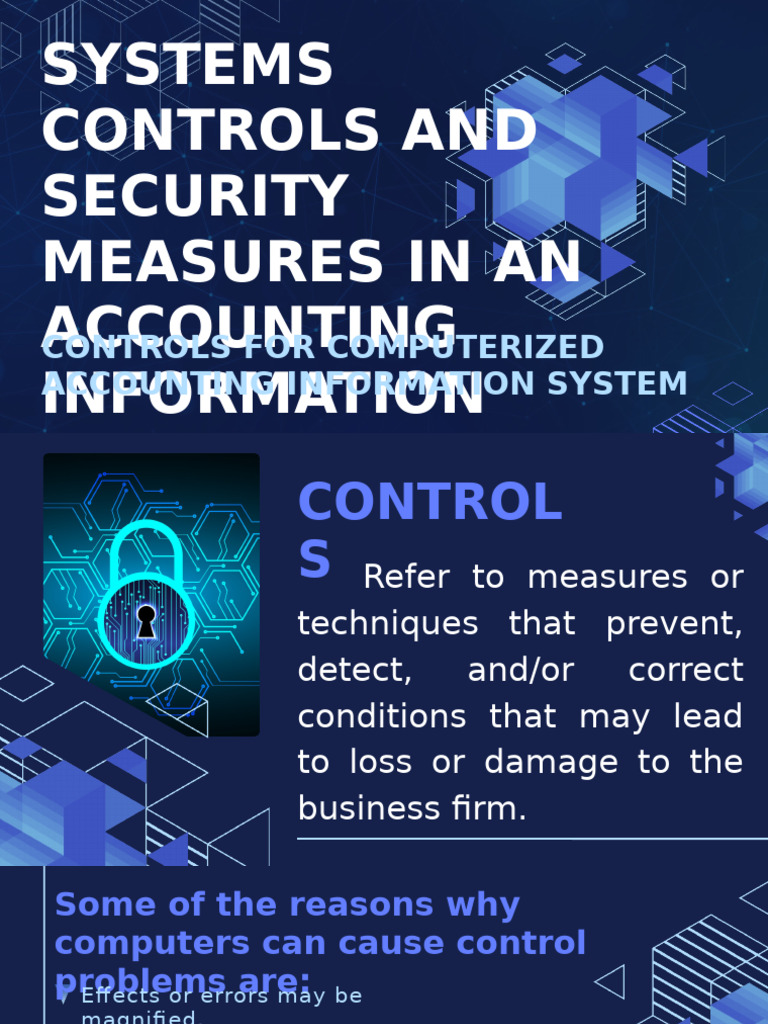 Accounting System Security Controls | PDF