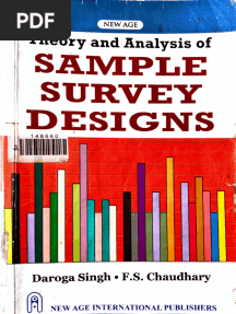 Sample Survey Design by Daroga Singh and F.S. Chaudhary