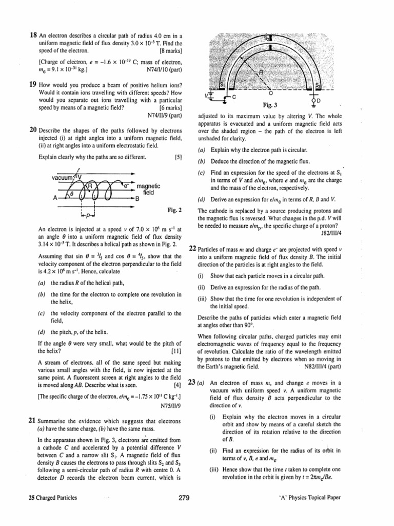 A25 - Charged - Particles (Dragged) 3 | PDF | Electron | Helix