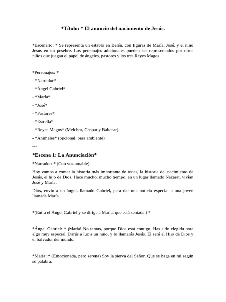 Nacimiento de Jesús: Historia y Personajes | PDF | Natividad De Jesus ...
