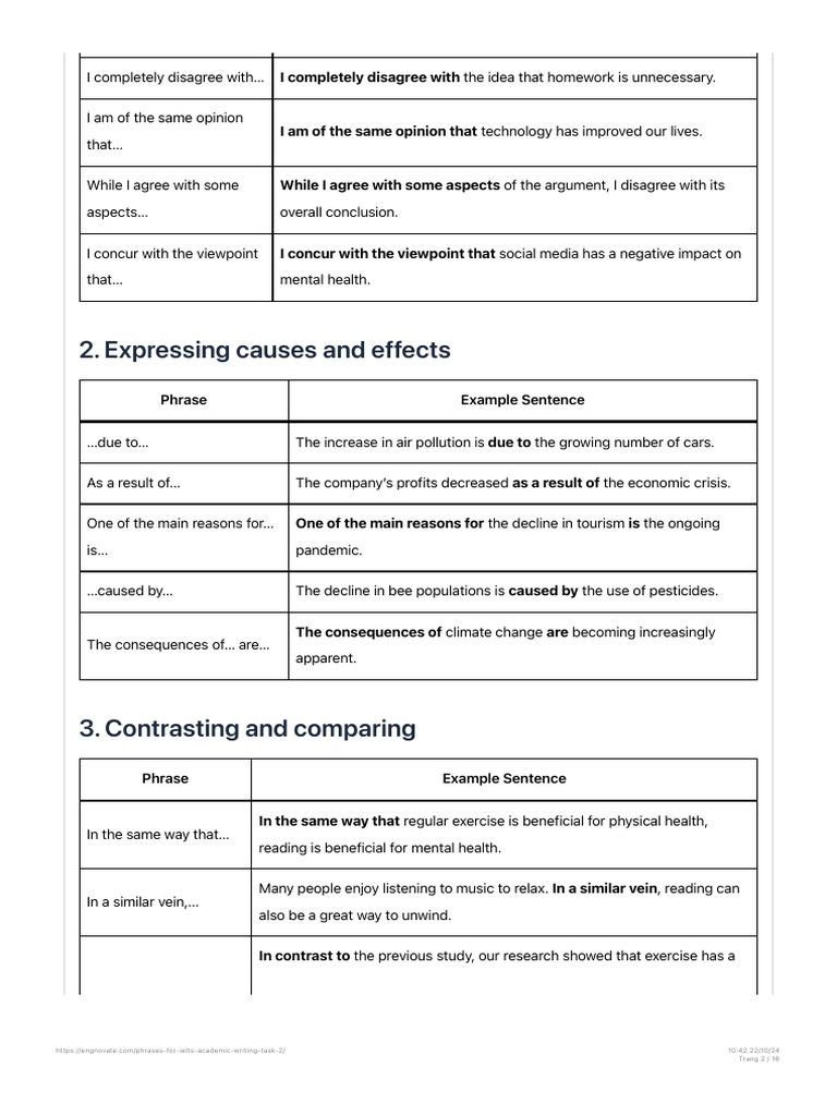 Phrases for IELTS Academic Writing | PDF | Climate Change | Air Pollution