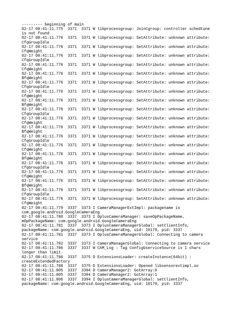 Android Camera and Process Logs Analysis | PDF | Software Engineering ...