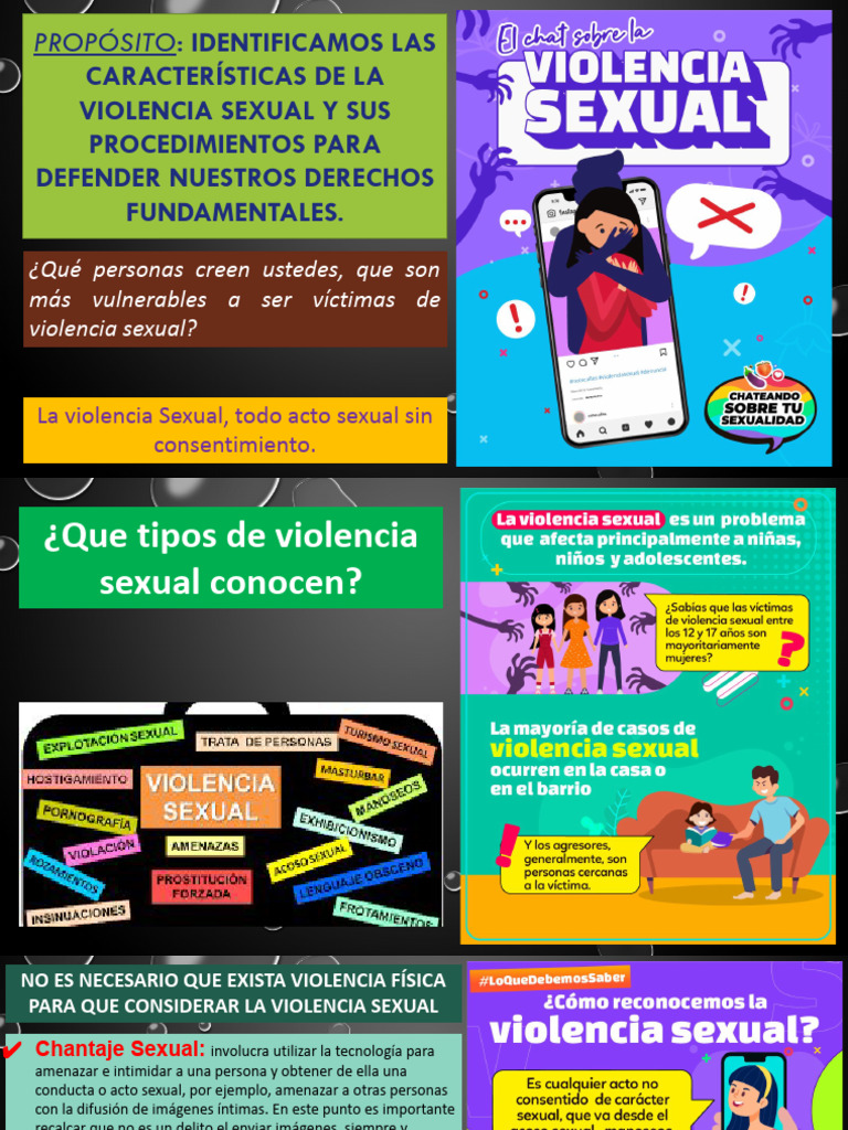 Características y Tipos de Violencia Sexual | PDF | Violación ...