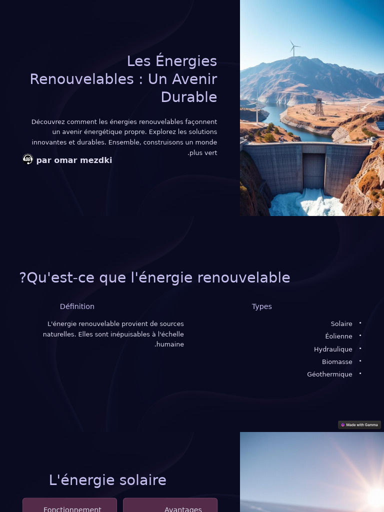 Avenir des Énergies Renouvelables | PDF | Énergie renouvelable ...