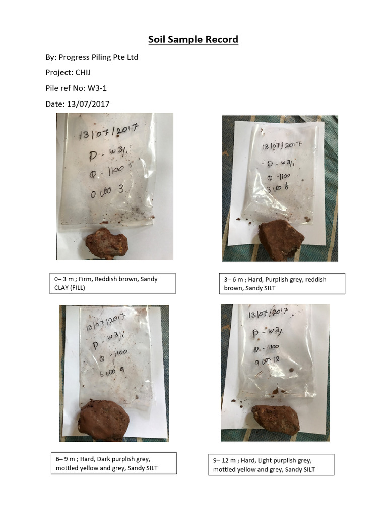 W3-1-Soil Sample | PDF