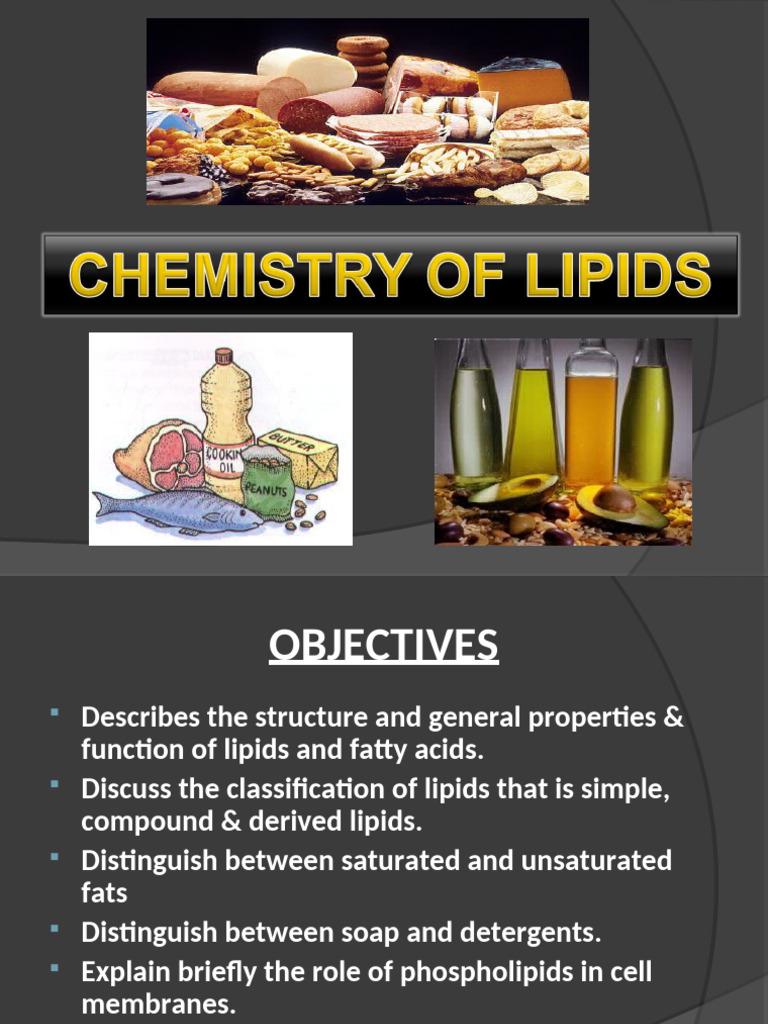 Lipid Chemistry & Functions | PDF | Lipid | Fatty Acid
