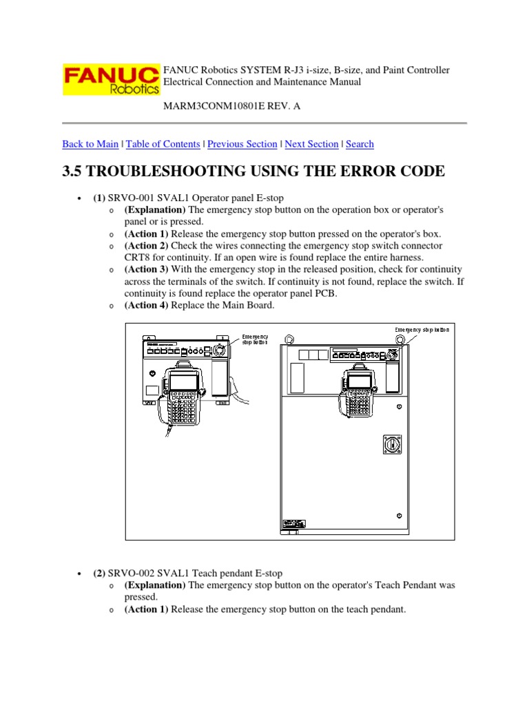 Fanuc Robotics System R J3 Troubleshooting And Maintenance Manual Pdf