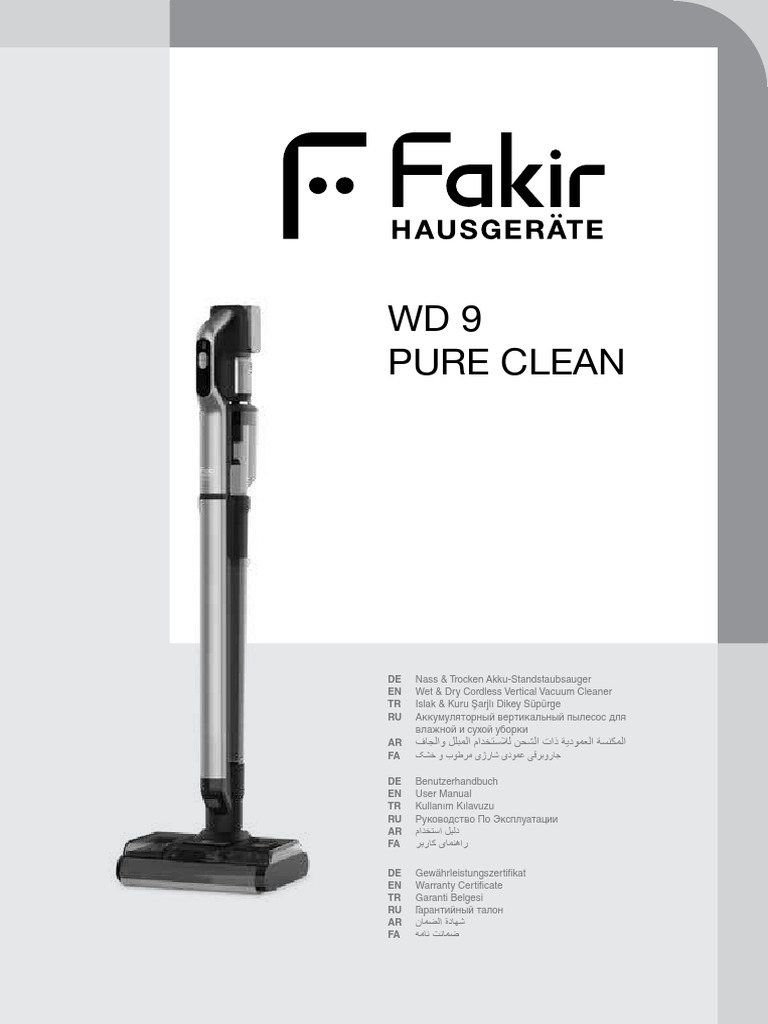 WD9 Pure Clean: DE EN TR RU AR FA DE EN TR RU AR FA DE EN TR RU AR FA | PDF