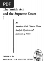 1952 Smith Act & Supreme Court