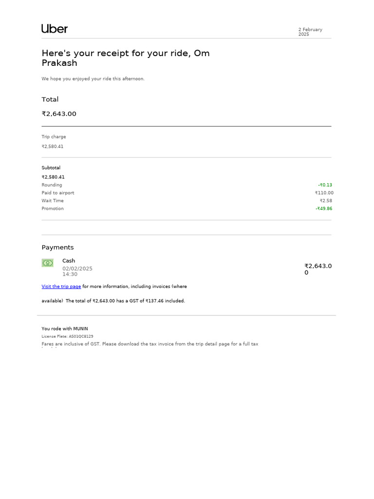 Local Guide Program Receipt Details | PDF