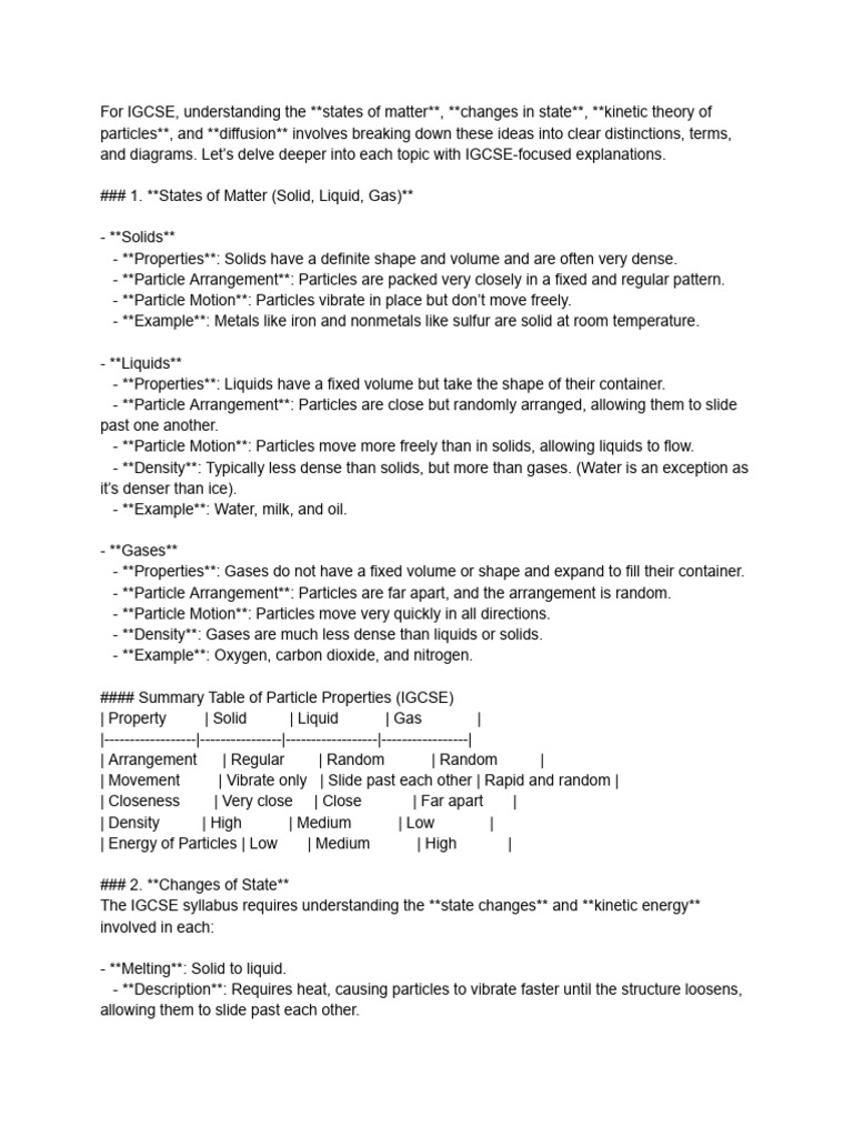 Unit 1 Chemistry Notes | PDF | Gases | Liquids