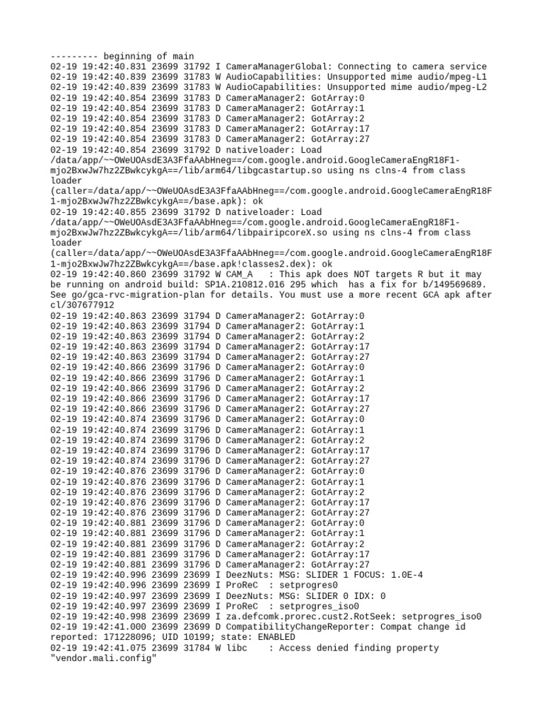 Log Cat 1739976160782 | PDF | Java (Programming Language) | Computer ...