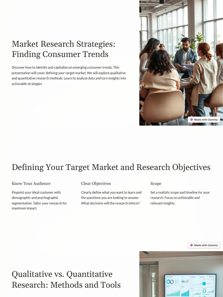 Consumer Trends Research Strategies | PDF
