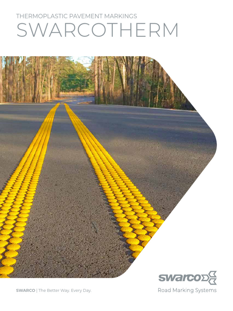 SWARCO Thermoplastic Marking Solutions | PDF | Road Surface | Building ...