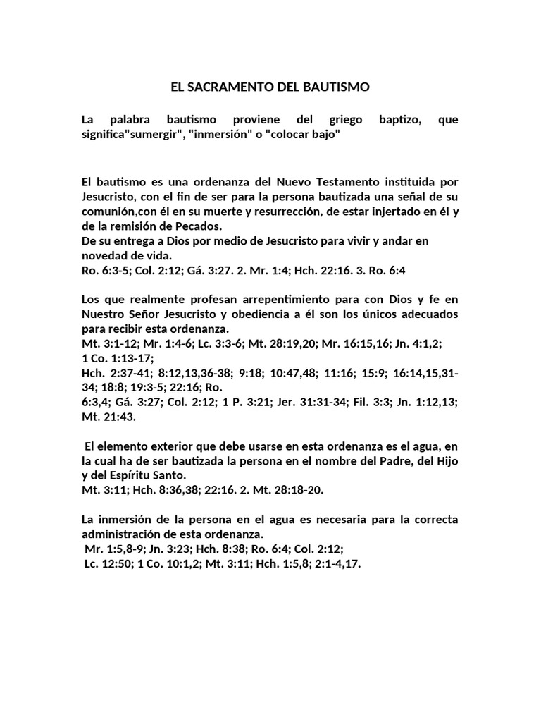 El Sacramento Del Bautismo Expo¡¡¡ | PDF | Bautismo | Jesús