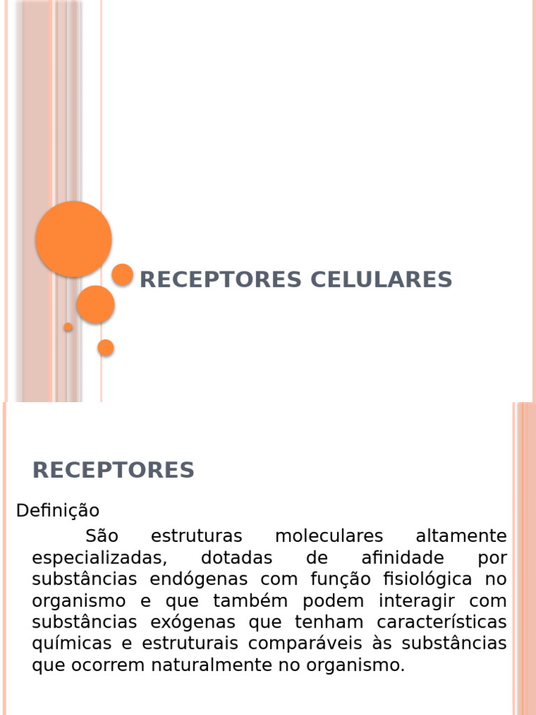 Receptores Celulares: Estrutura e Função | PDF | Receptor (Bioquímica ...