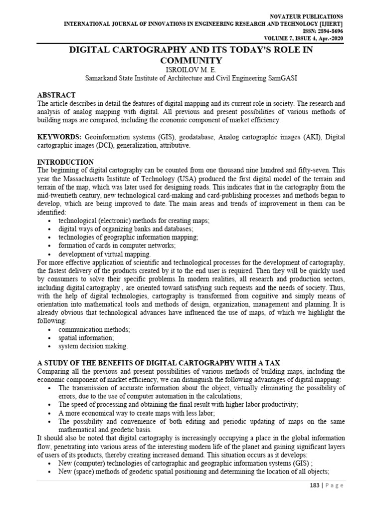 Pcadmmin,+1588090417 Volume+7+Issue+4 | PDF | Cartography | Geographic ...
