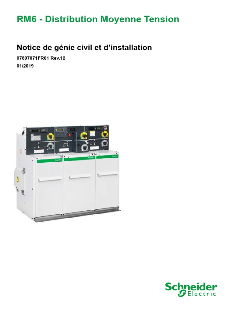 Guide d'installation RM6 Moyenne Tension | PDF | Interrupteur | Sécurité