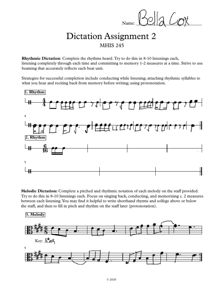 Dictation+Assignment+2-1 | PDF