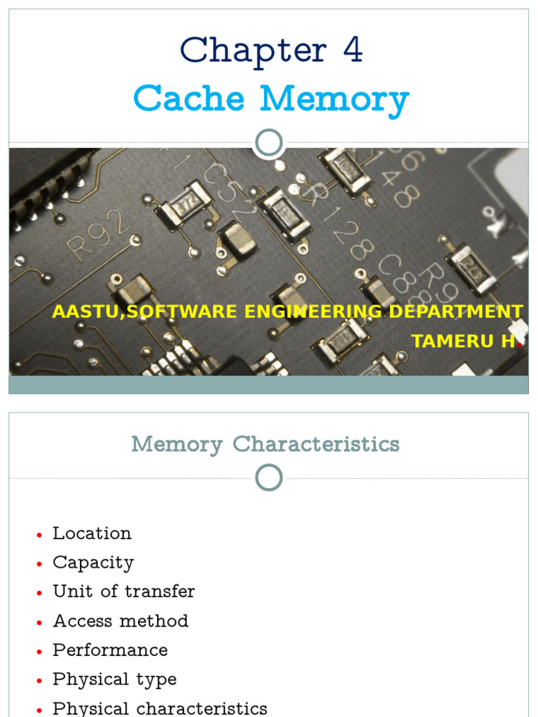 Understanding Cache Memory Concepts | PDF | Cpu Cache | Computer Data ...