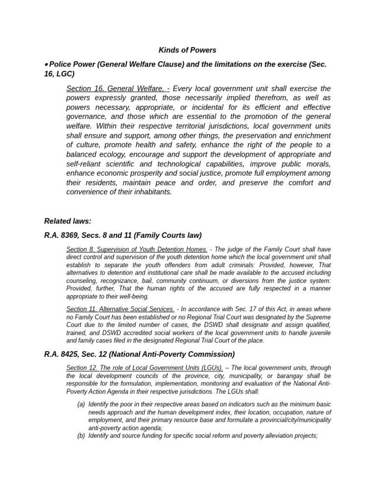 Local Government Powers and Responsibilities | PDF | Injunction ...