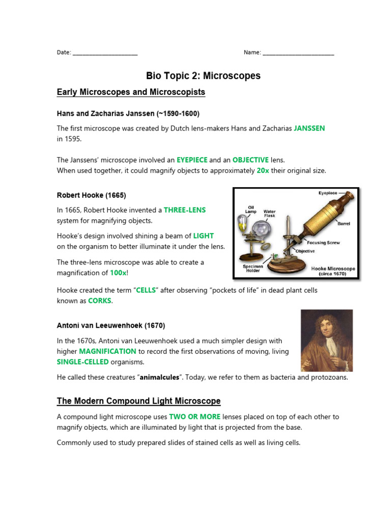 History and Function of Microscopes | PDF | Microscope | Microscopy