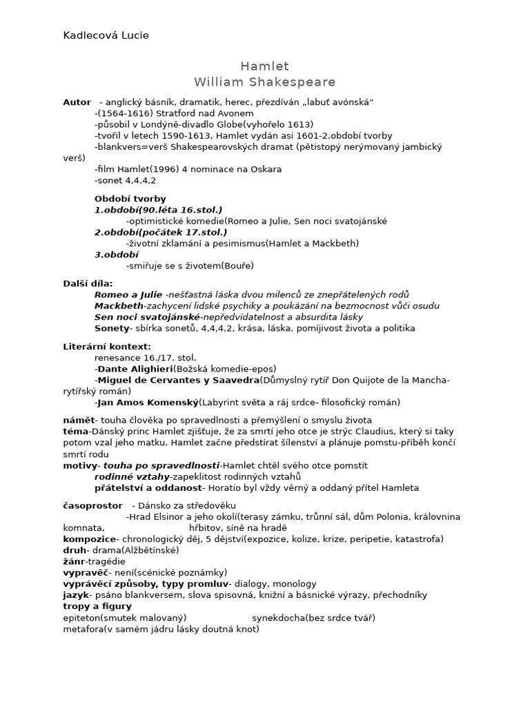 Hamlet | PDF