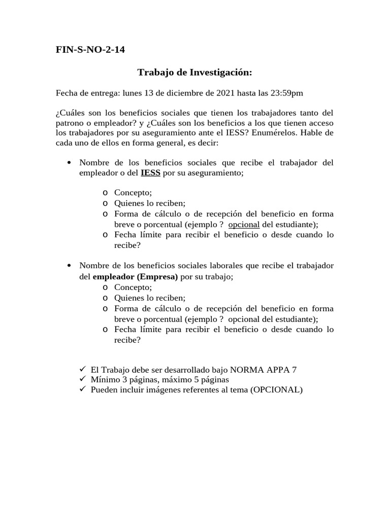 Tarea No. 1 Trabajo de Investigación | PDF