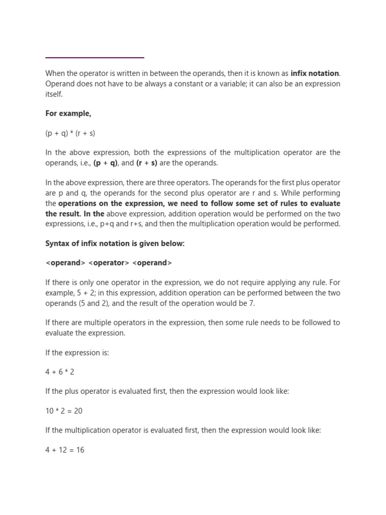 Infix to Postfix Conversion Guide | PDF | Software Engineering ...