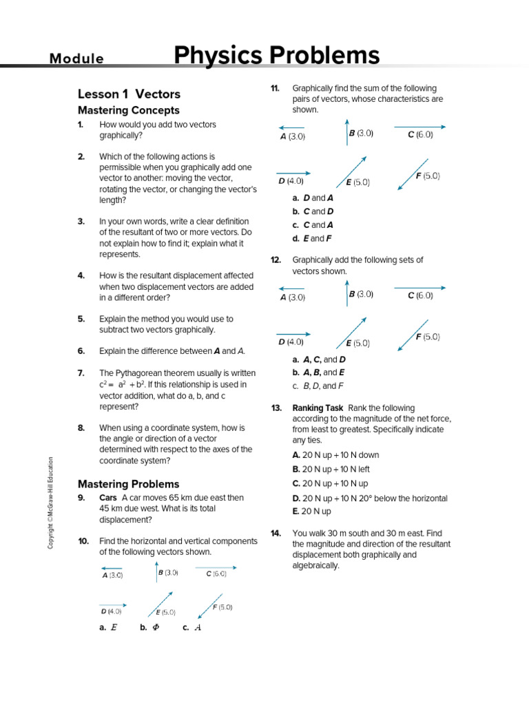 Module 05 Physics Problems SE | PDF | Force | Friction